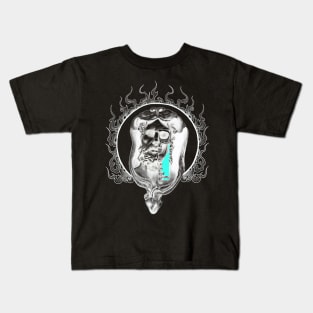 Greek God's Inner Soul with Flames and Heart Kids T-Shirt